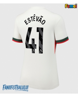 Chelsea Estevao Willian #41 Tricou Fotbal Replică 2025-26 Femei Deplasare
